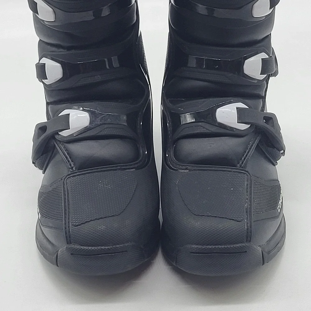 Fox Racing Comp 3 Youth Size 8 Motocross Boots Black White MX Dirt Bike EU 41.5 - Picture 5 of 16